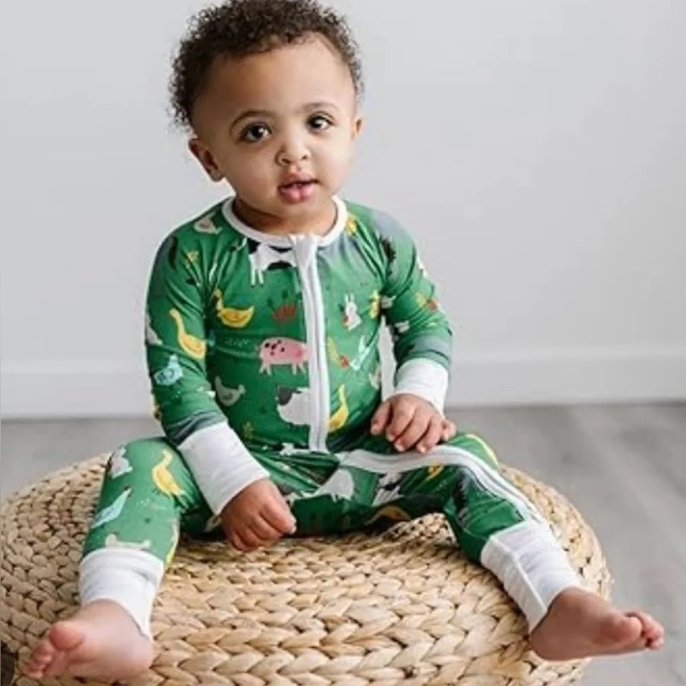 Little Sleepies Green Farm Animals Zippy